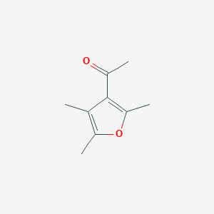 molecular formula C9H12O2 B12887622 1-(2,4,5-Trimethylfuran-3-yl)ethanone 