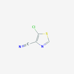 molecular formula C4HClN2S B1288765 5-Chlorothiazole-4-carbonitrile CAS No. 1006047-45-5