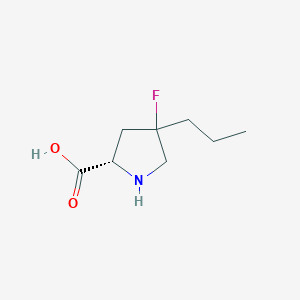 (2S)-4-Fluoro-4-propylpyrrolidine-2-carboxylic acid