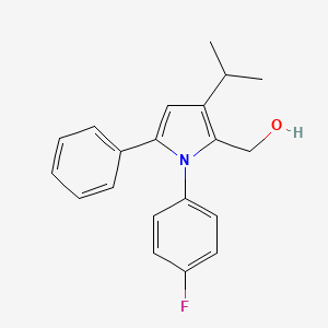 [1-(4-Fluorophenyl)-5-phenyl-3-(propan-2-yl)-1H-pyrrol-2-yl]methanol