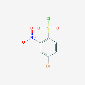 molecular formula C6H3BrClNO4S B1288769 4-溴-2-硝基苯-1-磺酰氯 CAS No. 89465-98-5
