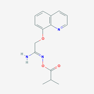 N-(Isobutyryloxy)-2-(quinolin-8-yloxy)acetimidamide