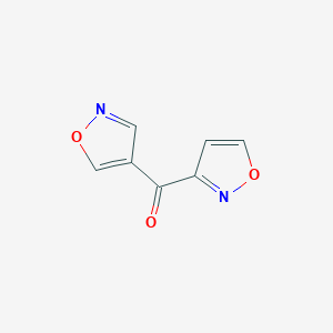 molecular formula C7H4N2O3 B12887705 Isoxazol-3-yl(isoxazol-4-yl)methanone 