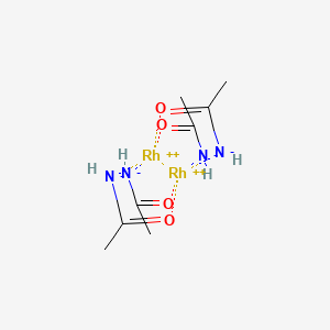 molecular formula C8H16N4O4Rh2 B12887712 Tetrakis(acetamidato)dirhodium 