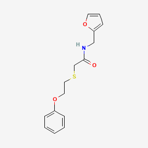 N-(Furan-2-ylmethyl)-2-((2-phenoxyethyl)thio)acetamide