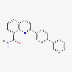 2-([1,1'-Biphenyl]-4-yl)quinoline-8-carboxamide