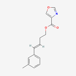 molecular formula C15H15NO3 B12887755 4-(m-Tolyl)but-3-en-1-yl oxazole-4-carboxylate 