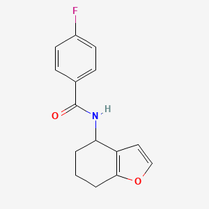 4-fluoro-N-(4,5,6,7-tetrahydro-1-benzofuran-4-yl)benzamide