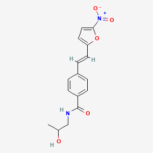 N-(2-Hydroxypropyl)-4-(2-(5-nitrofuran-2-yl)vinyl)benzamide