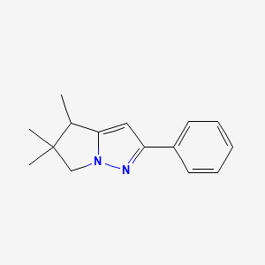 4,5,5-Trimethyl-2-phenyl-5,6-dihydro-4H-pyrrolo[1,2-b]pyrazole