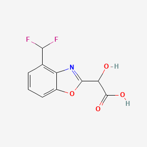 2-(Carboxy(hydroxy)methyl)-4-(difluoromethyl)benzo[d]oxazole