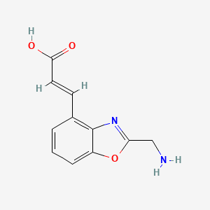 2-(Aminomethyl)benzo[d]oxazole-4-acrylic acid