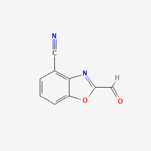 2-Formylbenzo[d]oxazole-4-carbonitrile