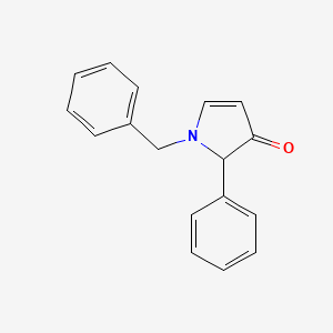 molecular formula C17H15NO B12887842 1-Benzyl-2-phenyl-1,2-dihydro-3H-pyrrol-3-one CAS No. 118060-73-4