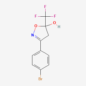 5-Isoxazolol, 3-(4-bromophenyl)-4,5-dihydro-5-(trifluoromethyl)-