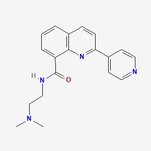 N-(2-(Dimethylamino)ethyl)-2-(4-pyridinyl)-8-quinolinecarboxamide