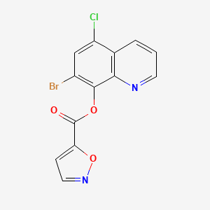 7-Bromo-5-chloroquinolin-8-yl 1,2-oxazole-5-carboxylate