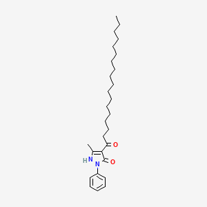 5-Methyl-4-octadecanoyl-2-phenyl-1,2-dihydro-3H-pyrazol-3-one