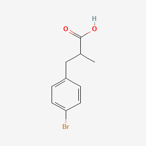 molecular formula C10H11BrO2 B1288795 3-(4-溴苯基)-2-甲基丙酸 CAS No. 66735-01-1
