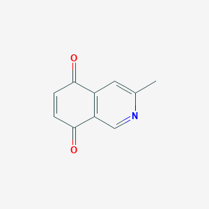 molecular formula C10H7NO2 B12887973 3-Methylisoquinoline-5,8-dione CAS No. 24011-03-8