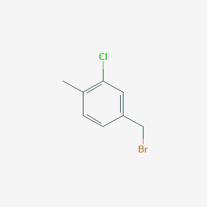 molecular formula C8H8BrCl B1288798 4-(Bromomethyl)-2-chloro-1-methylbenzene CAS No. 647037-49-8