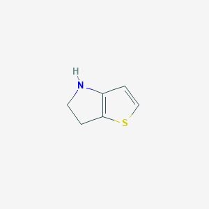 molecular formula C6H7NS B12887990 5,6-dihydro-4H-thieno[3,2-b]pyrrole 