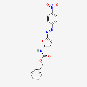 Benzyl (5-((4-nitrophenyl)diazenyl)furan-2-yl)carbamate