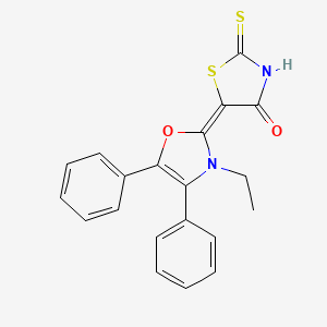 5-(3-Ethyl-4,5-diphenyloxazol-2(3H)-ylidene)-2-thioxothiazolidin-4-one