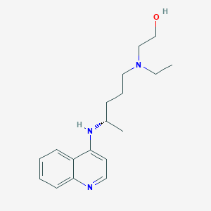 molecular formula C18H27N3O B12888052 2-(Ethyl{(4S)-4-[(quinolin-4-yl)amino]pentyl}amino)ethan-1-ol CAS No. 645406-43-5