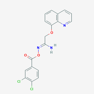 N-((3,4-Dichlorobenzoyl)oxy)-2-(quinolin-8-yloxy)acetimidamide