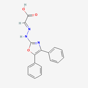 2-(2-(4,5-Diphenyloxazol-2-yl)hydrazono)acetic acid