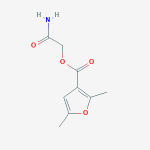 2-Amino-2-oxoethyl 2,5-dimethylfuran-3-carboxylate