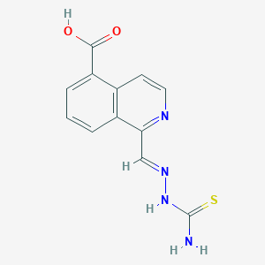 1-[(E)-(carbamothioylhydrazinylidene)methyl]isoquinoline-5-carboxylic acid