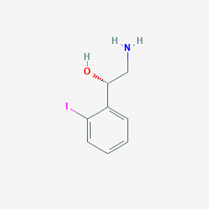 molecular formula C8H10INO B12888131 (S)-2-Amino-1-(2-iodophenyl)ethan-1-ol 