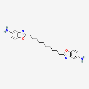 molecular formula C24H30N4O2 B12888135 2,2'-(Decane-1,10-diyl)bis(benzo[d]oxazol-5-amine) CAS No. 143786-38-3