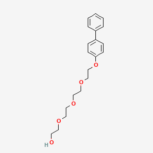 molecular formula C20H26O5 B12888159 2-(2-(2-(2-([1,1'-Biphenyl]-4-yloxy)ethoxy)ethoxy)ethoxy)ethanol CAS No. 89807-27-2