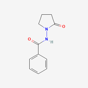 B12888172 N-(2-Oxopyrrolidin-1-yl)benzamide CAS No. 89569-64-2