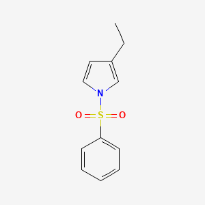 1-(Benzenesulfonyl)-3-ethyl-1H-pyrrole