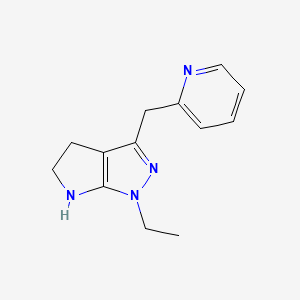 1-Ethyl-3-(pyridin-2-ylmethyl)-1,4,5,6-tetrahydropyrrolo[2,3-c]pyrazole