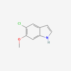 molecular formula C9H8ClNO B1288820 5-氯-6-甲氧基-1H-吲哚 CAS No. 90721-60-1