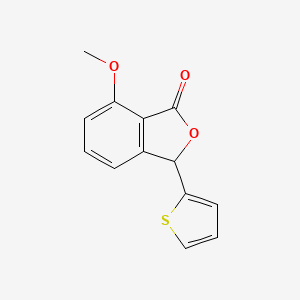 1(3H)-Isobenzofuranone, 7-methoxy-3-(2-thienyl)-