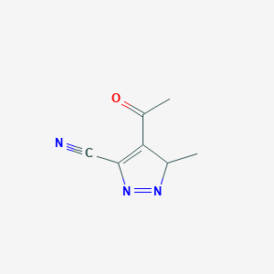 4-Acetyl-3-methyl-3H-pyrazole-5-carbonitrile