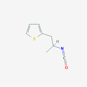 molecular formula C8H9NOS B1288827 2-(2-Isocyanatopropyl)thiophene 