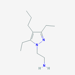 2-(3,5-Diethyl-4-propyl-1H-pyrazol-1-yl)ethanamine