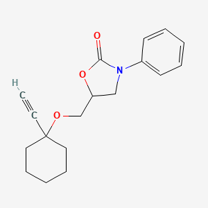 5-{[(1-Ethynylcyclohexyl)oxy]methyl}-3-phenyl-1,3-oxazolidin-2-one