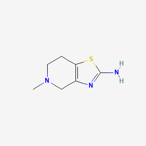 molecular formula C7H11N3S B1288829 5-Methyl-4,5,6,7-tetrahydrothiazolo[4,5-c]pyridin-2-amine CAS No. 784079-98-7