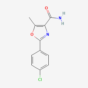 4-Oxazolecarboxamide, 2-(4-chlorophenyl)-5-methyl-