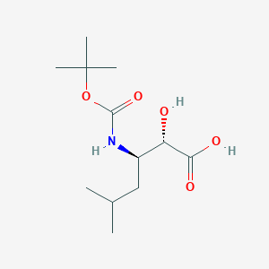 molecular formula C12H23NO5 B1288831 (2S,3R)-3-((叔丁氧羰基)氨基)-2-羟基-5-甲基己酸 CAS No. 73397-25-8