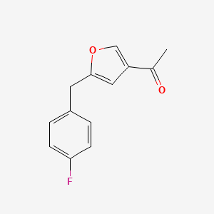 1-{5-[(4-Fluorophenyl)methyl]furan-3-yl}ethan-1-one