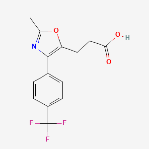 5-Oxazolepropanoic acid, 2-methyl-4-[4-(trifluoromethyl)phenyl]-